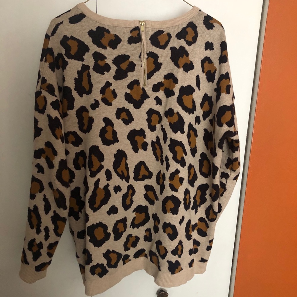 Animal print sweater
